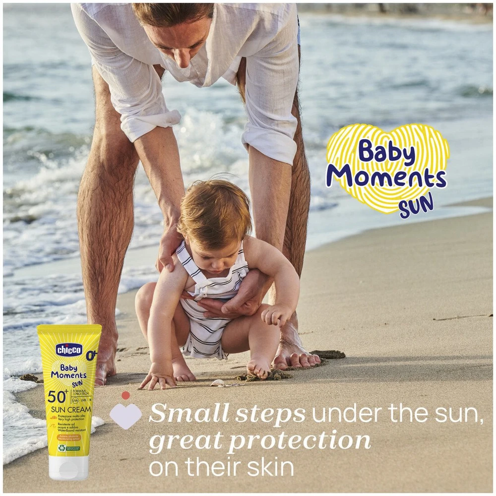 Eucerin Chicco Baby Moments apsauginis kremas nuo saulės SPF50+ 75 ml