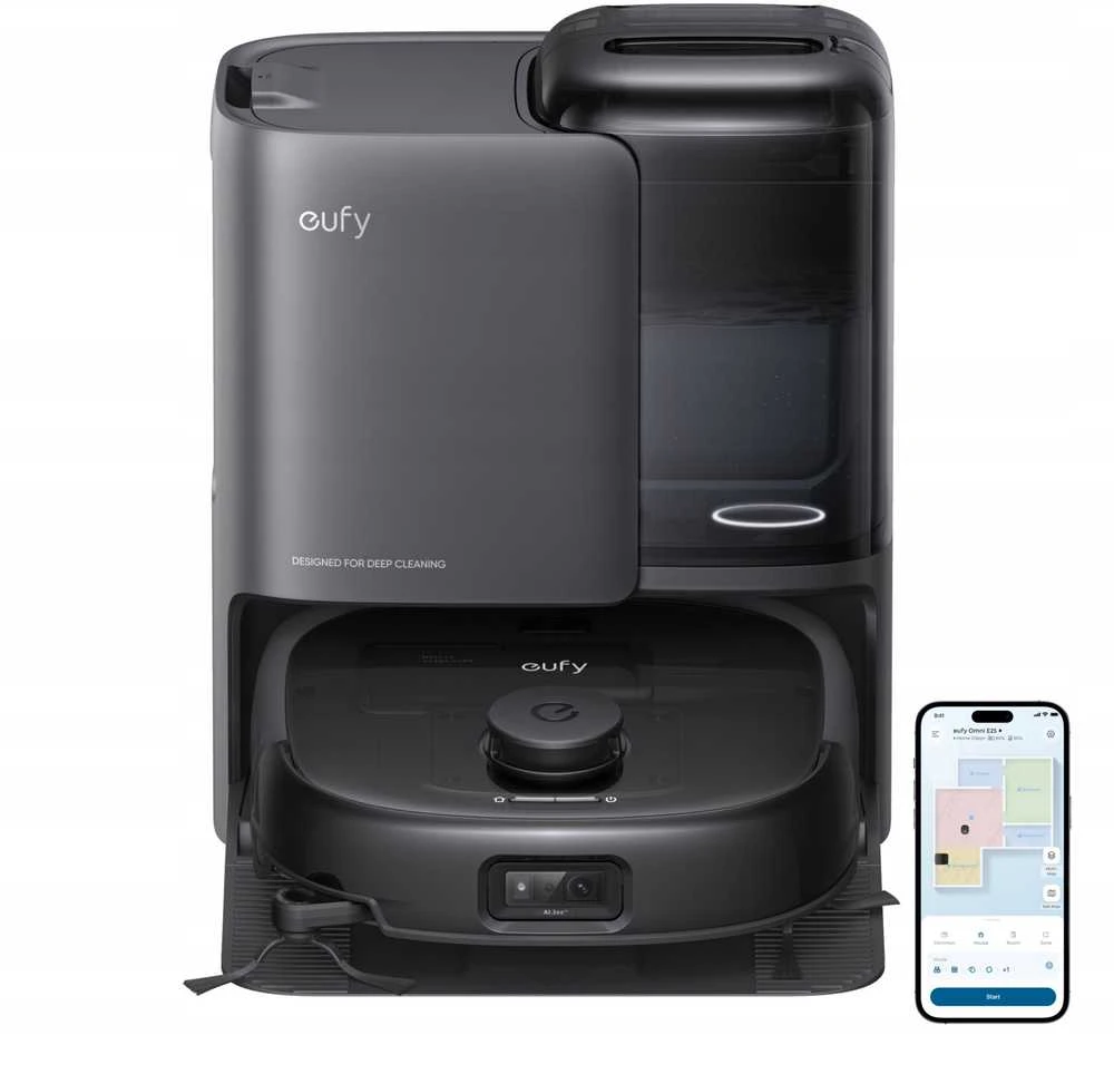 Dulkių siurblys-robotas Eufy Omni E25, Juodas