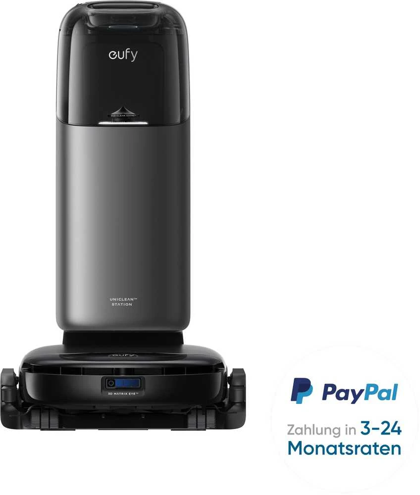 Dullkių siurblys - robotas Anker Eufy S1 Pro su „viskas viename“ stotimi, Juodos spalvos