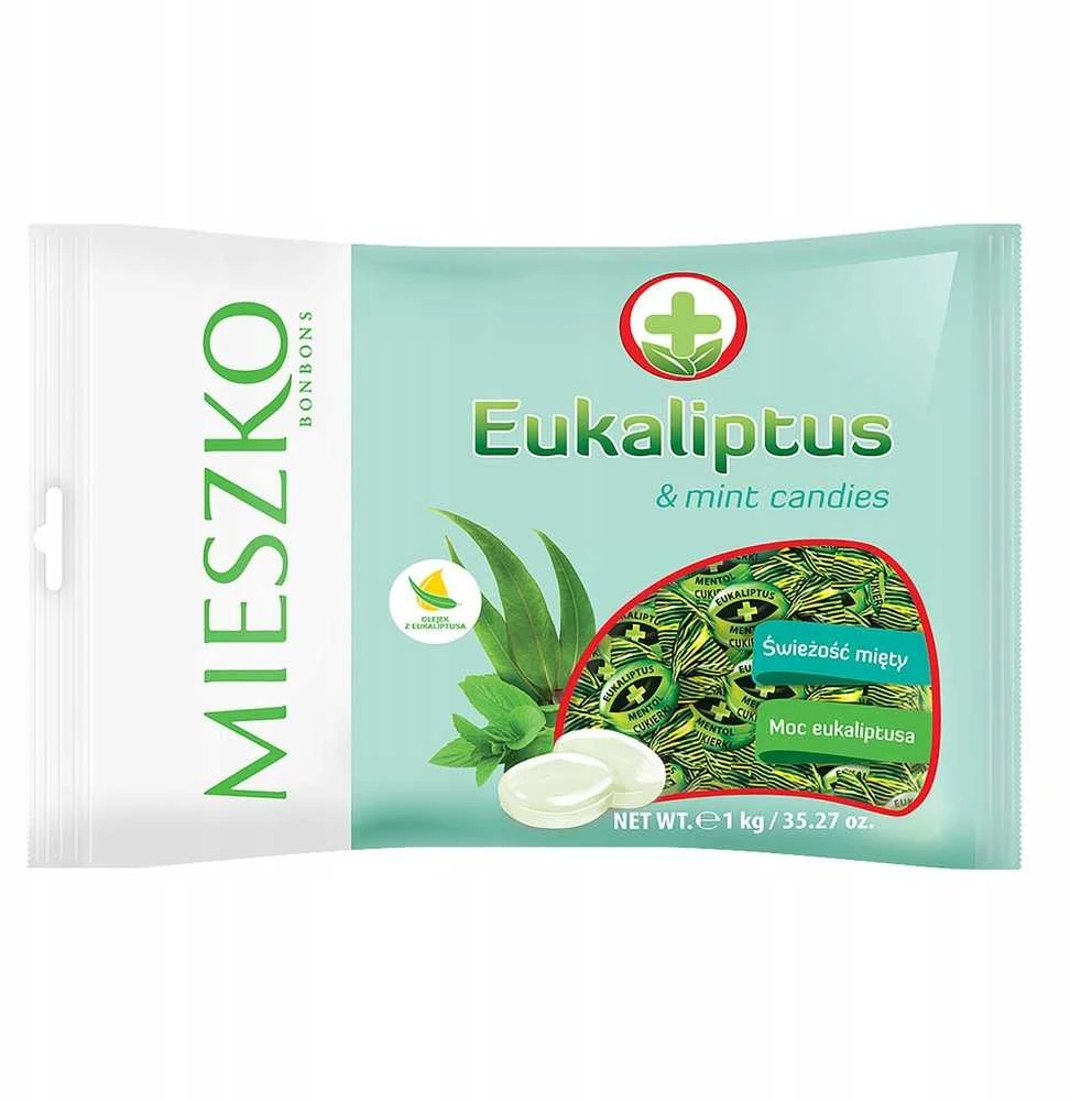 Mieszko Eukalipto saldainiai MIESZKO, 1kg