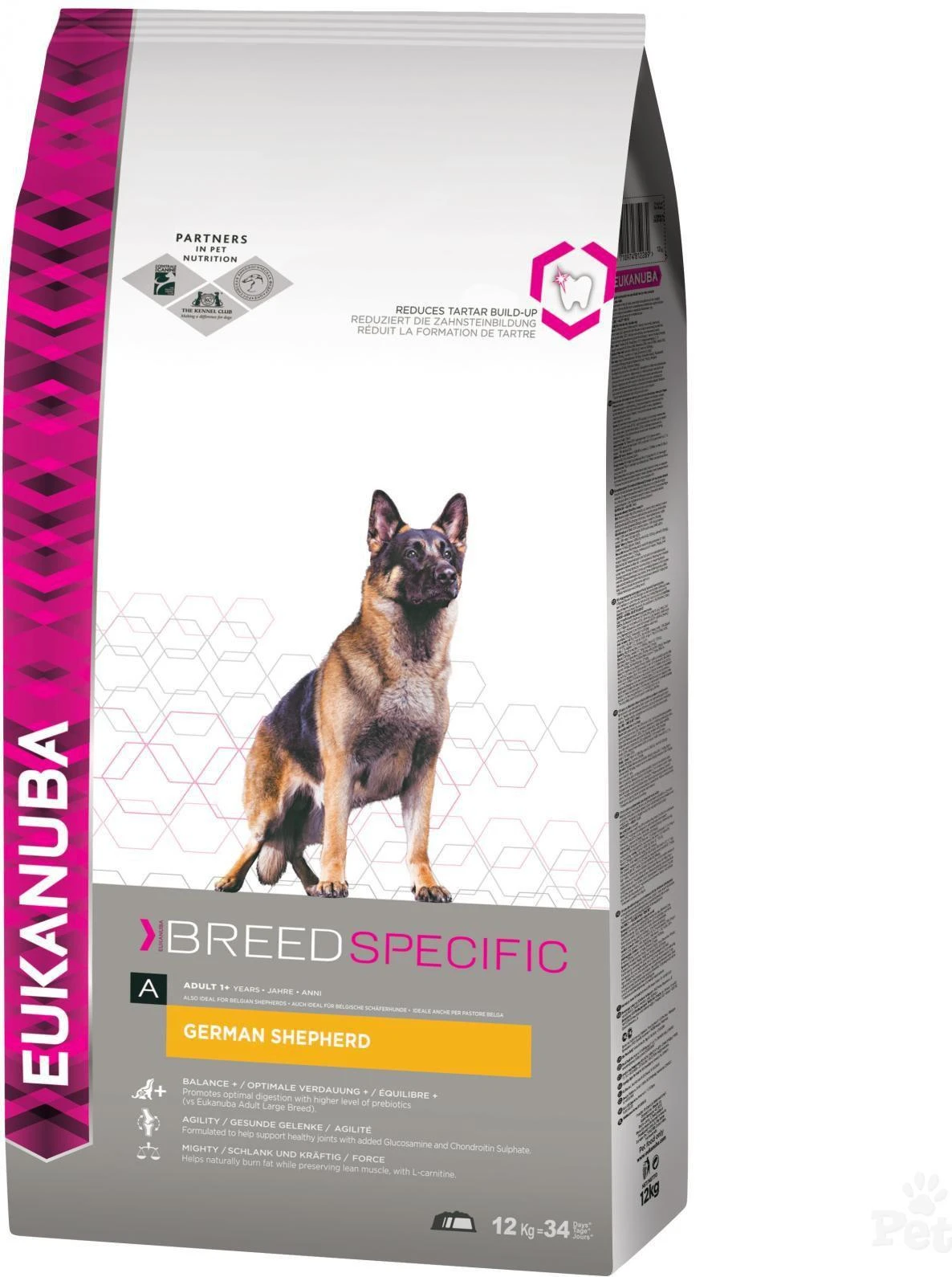 Eukanuba Adult German Shepherd sausas maistas vokiečių aviganiams 12kg