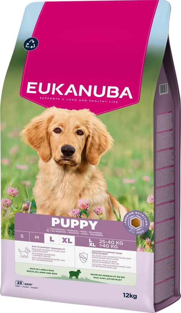 Eukanuba Puppy & Junior L/XL Lamb & Rice 12kg