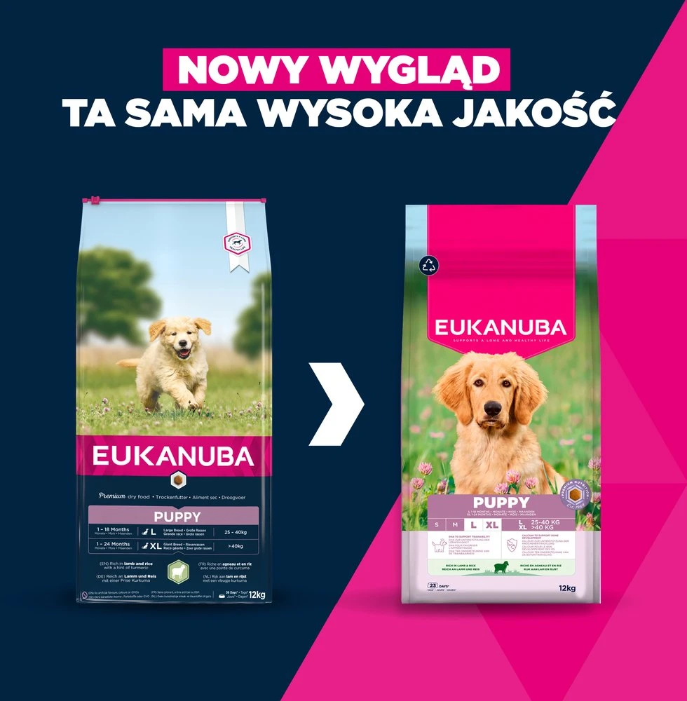 Eukanuba Puppy & Junior L/XL Lamb & Rice 12kg