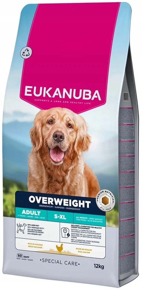„Euk Daily Care“ antsvorio turintis, sterilizuotas visų veislių maistas, 12 kg