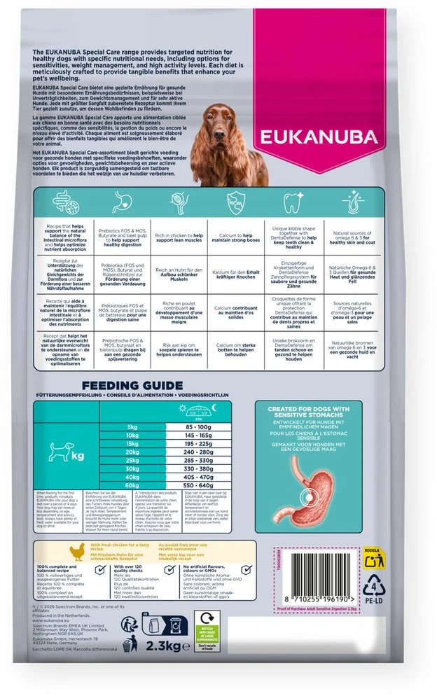 EUKANUBA Special Care Sensitive digestion – sausas Maistas šunims – 12kg