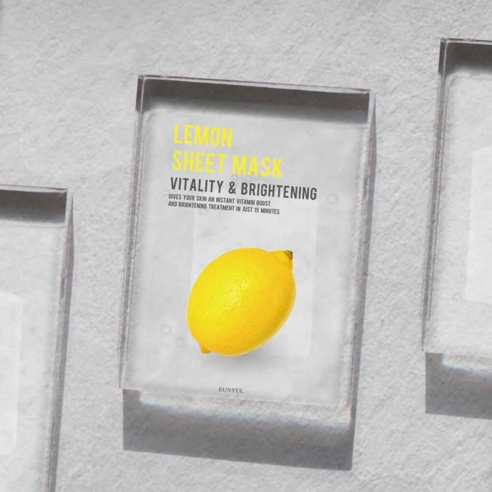 Eunyul Lemon Lakštinė veido kaukė Vitality and Brightening, 22 ml
