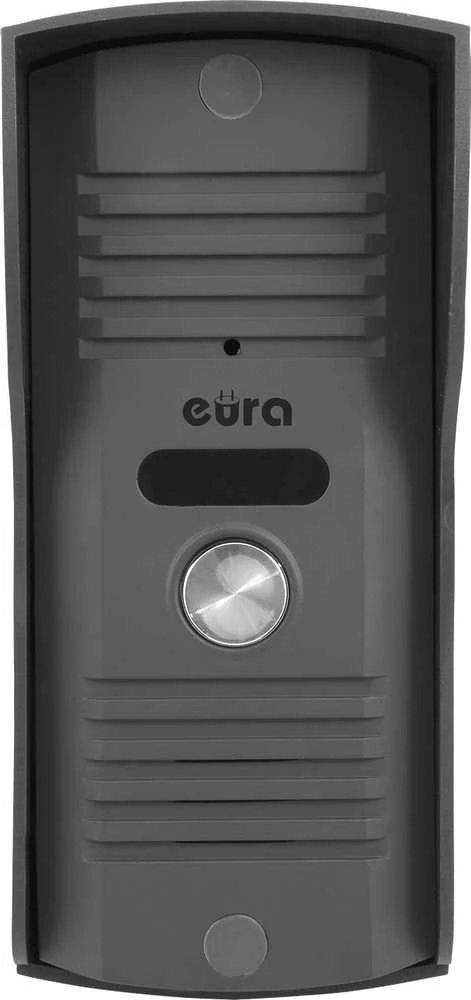 DOMOFONAS „EURA“ ADP-51A3 „DIFESA“ – vienos šeimos, 2 telefoneliai, domofonas, grafito spalvos