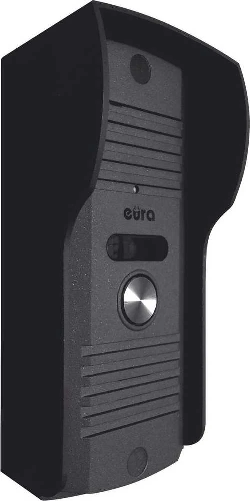 DOMOFONAS „EURA“ ADP-51A3 „DIFESA“ – vienos šeimos, 2 telefoneliai, domofonas, grafito spalvos