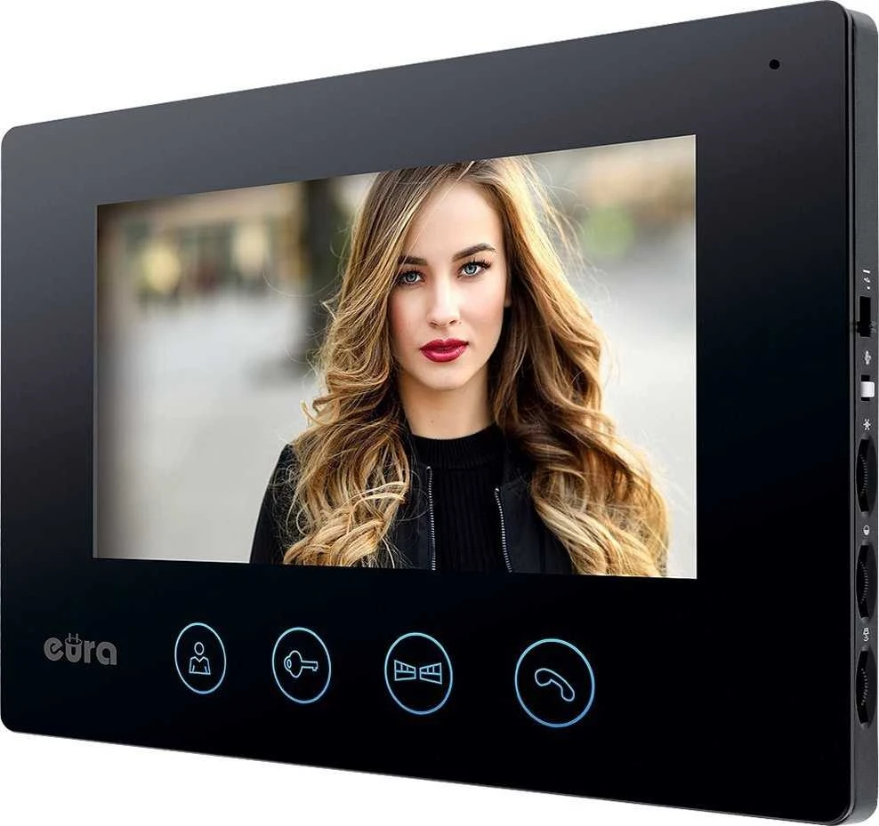 EUA WIDEODOMOFON EURA VDP-90A3 DELTA + juoda monitorius TUYA