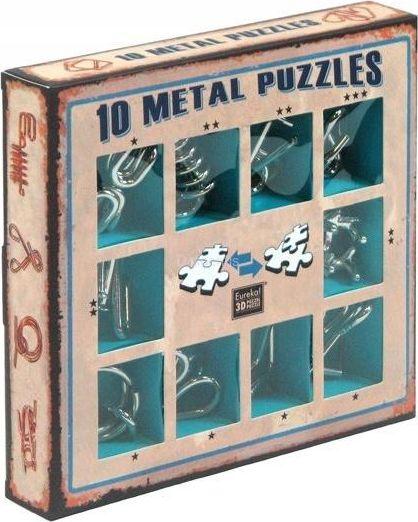 G3 Eureka Bvba Eureka! 10 Metal Puzzles - Mėlyna Set