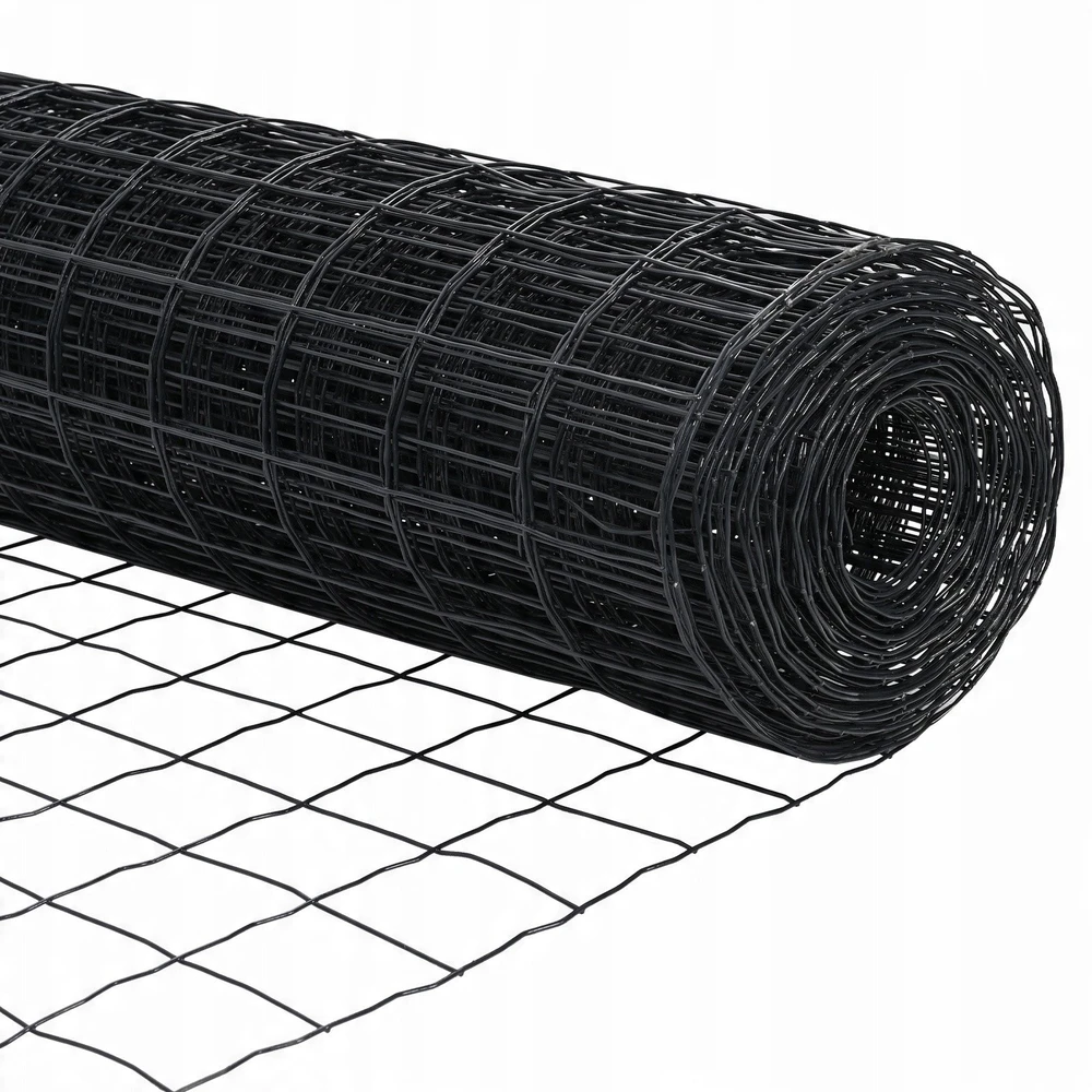 Euro tvora su smeigėmis 25 x 1 m PVC dengtas plienas Pilka