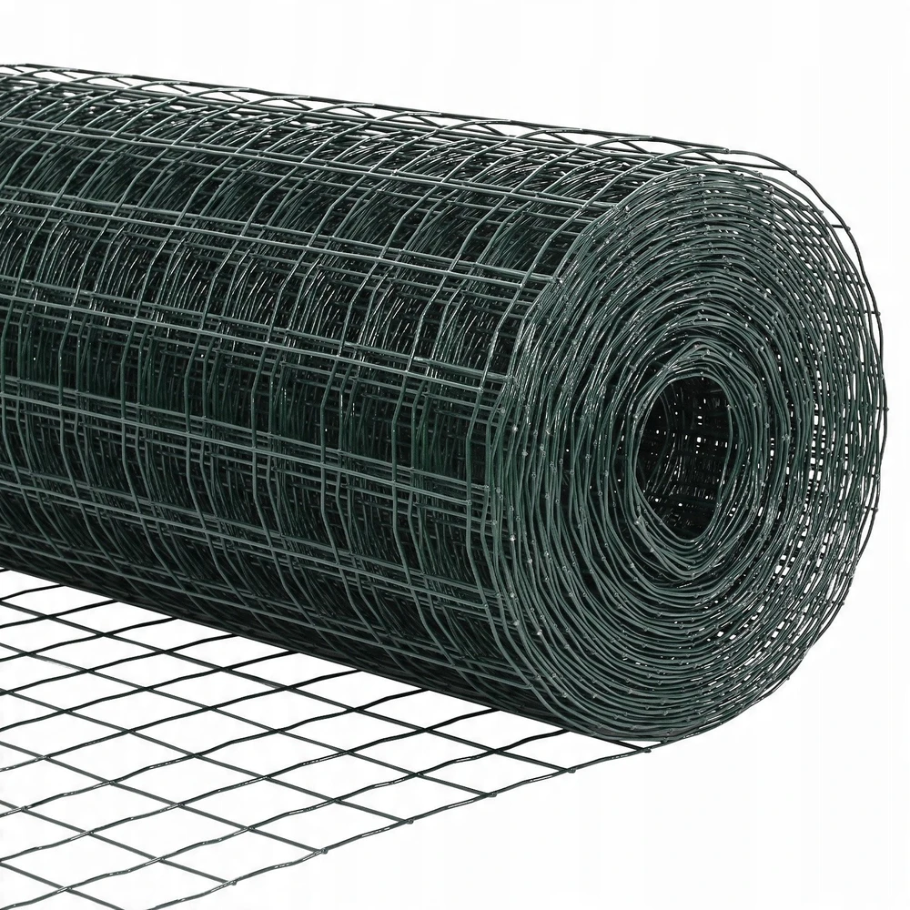 Euro tvora 1 x 25 m PVC padengta geležis Žalia