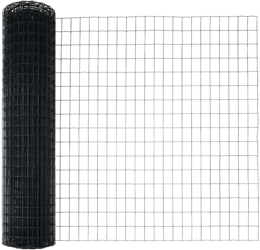 Euro tvora 1 x 10 m PVC padengta geležis Pilka