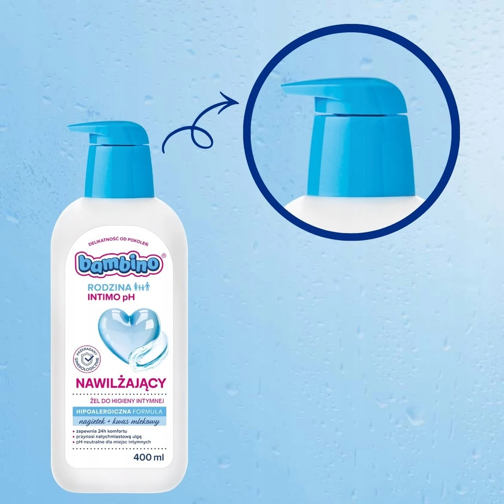 Eurobio Lab Bambino Family Intimo pH drėkinamasis intymios higienos gelis 400 ml