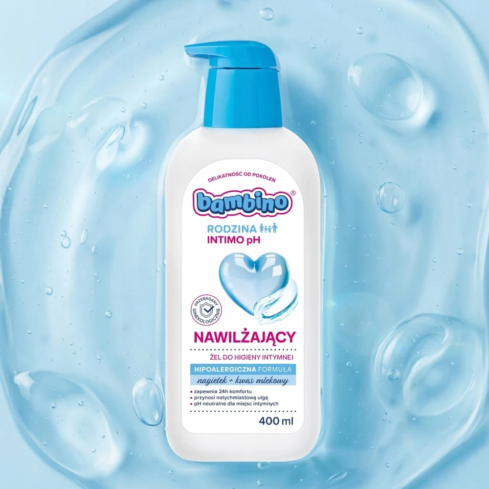 Eurobio Lab Bambino Family Intimo pH drėkinamasis intymios higienos gelis 400 ml