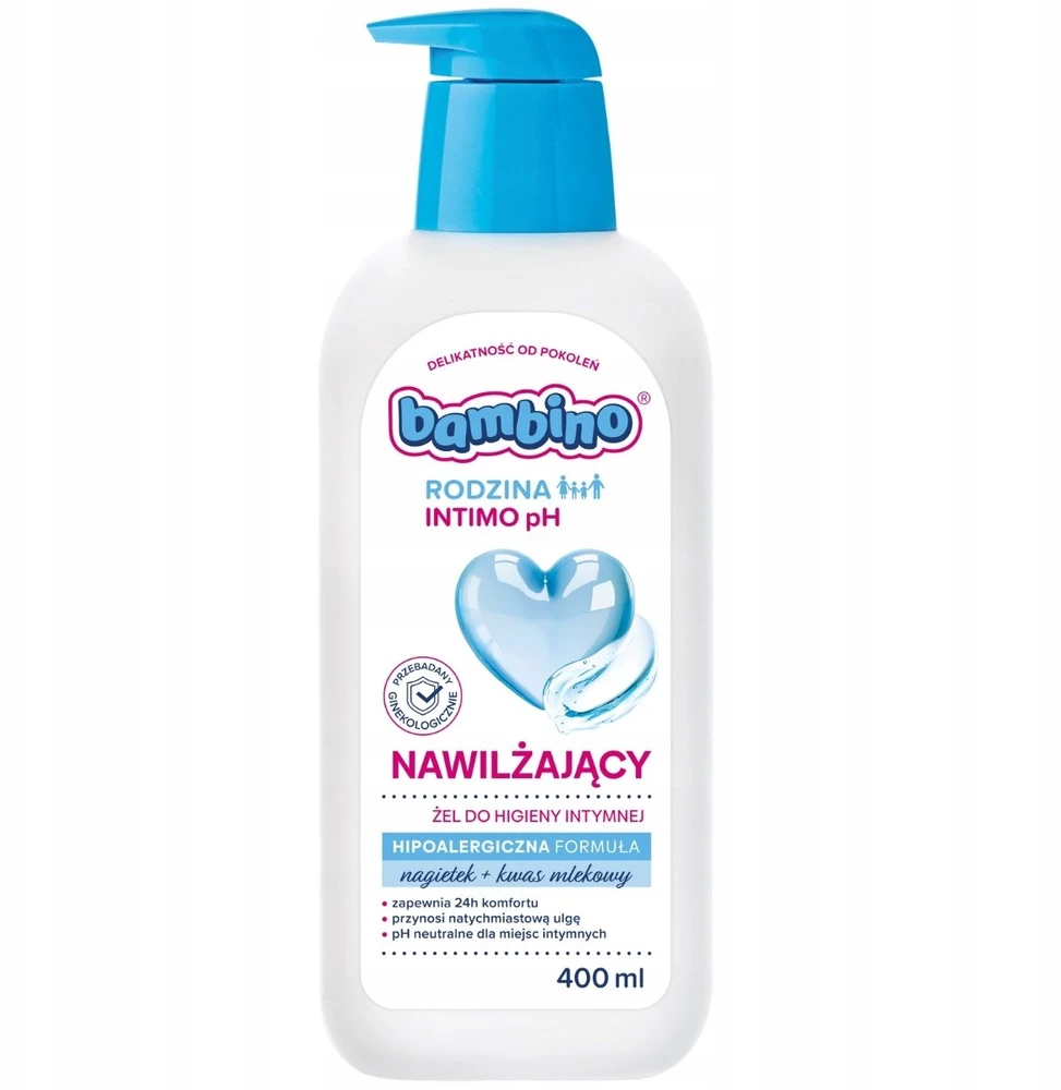 Eurobio Lab Bambino Family Intimo pH drėkinamasis intymios higienos gelis 400 ml