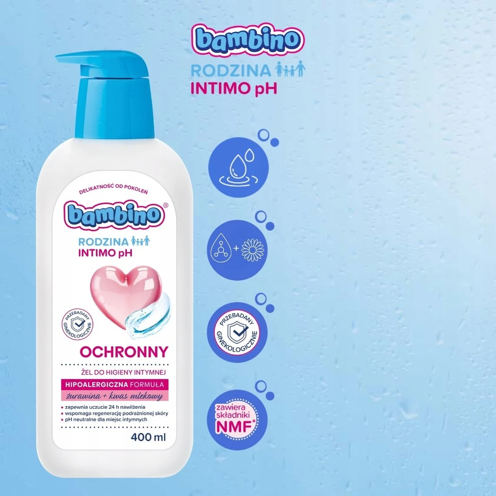 Eurobio Lab Bambino Family Intimo pH apsauginis intymios higienos gelis 400 ml