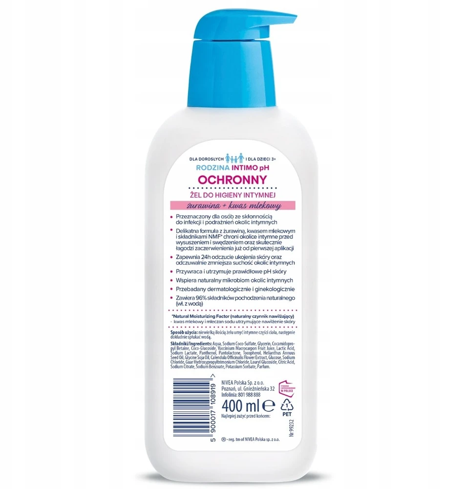 Eurobio Lab Bambino Family Intimo pH apsauginis intymios higienos gelis 400 ml