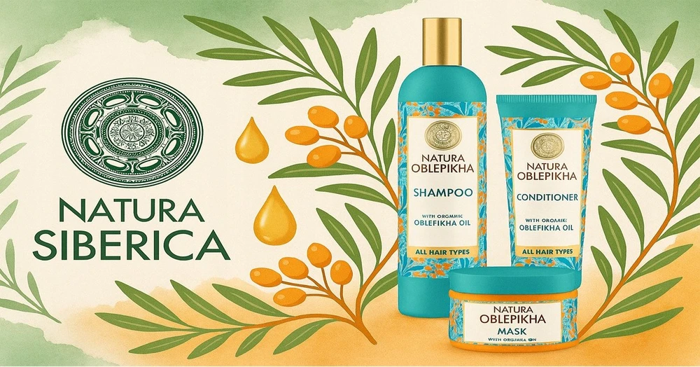 Natura Siberica Oblepikha Curl Protein šampūnas be sulfatų, 400 ml