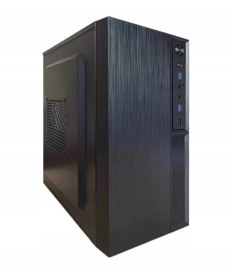 EUROCASE dėklas MC MF-320B, Micro Tower, 1xUSB-C, 2xUSB 3.0, 2x audio, be šaltinio