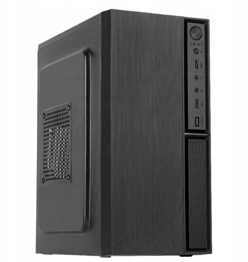 EUROCASE dėklas MC MF-320B, Micro Tower, 1xUSB-C, 2xUSB 3.0, 2x audio, be šaltinio