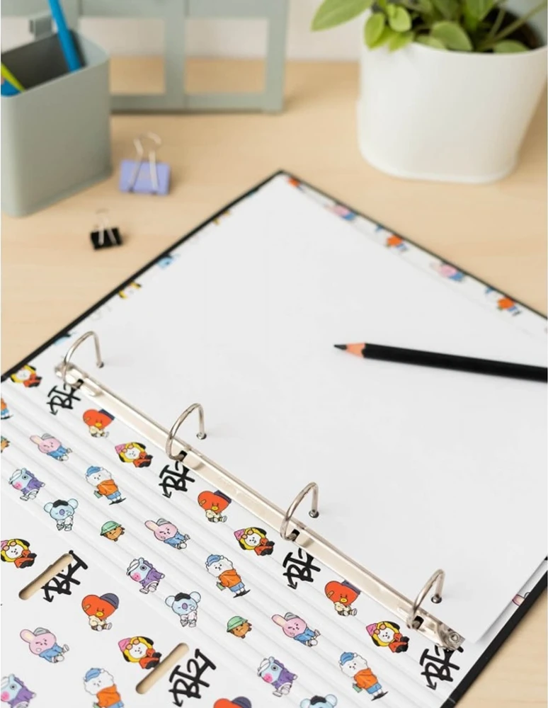 BT21 segtuvas su metaliniu žiedų mechanizmu