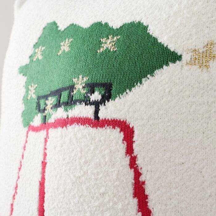 Eurofirany Dekoratyvinė šventinė pagalvė CRISO, 45 x 45 cm