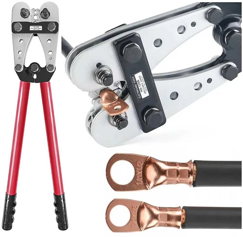 Eurokomp Zaciskarka Kabelių antgalių užspaudimo įrankis 10-120 mm