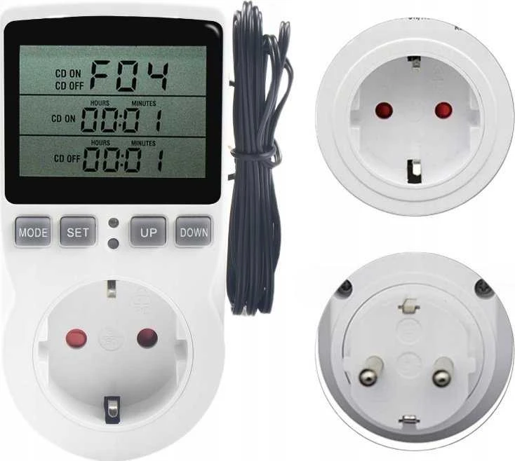 Eurokomp Oem Termostatas su lizdu 230V E6185