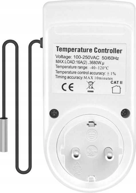 Eurokomp Oem Termostatas su lizdu 230V E6185