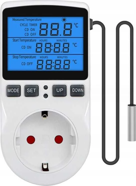 Eurokomp Oem Termostatas su lizdu 230V E6185