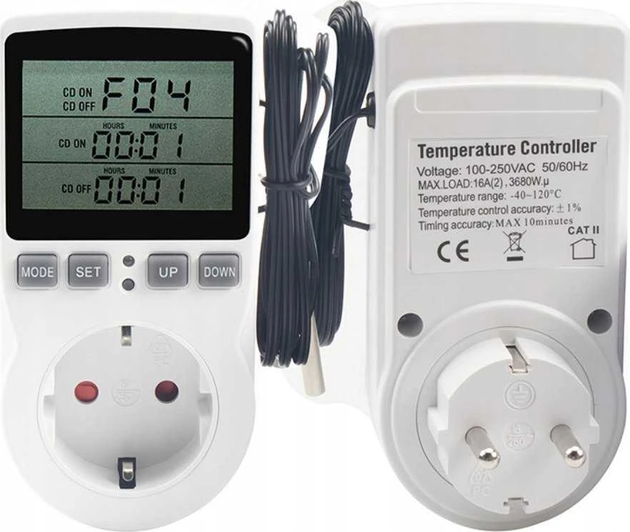 Eurokomp Oem Termostatas su lizdu 230V E6185