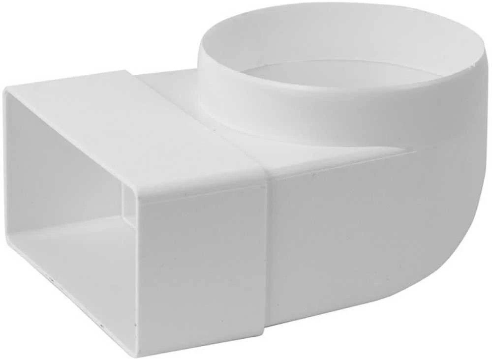 Ventiliacijos alkūnė EUROPLAST KLD 110 x 55mm D100 90°