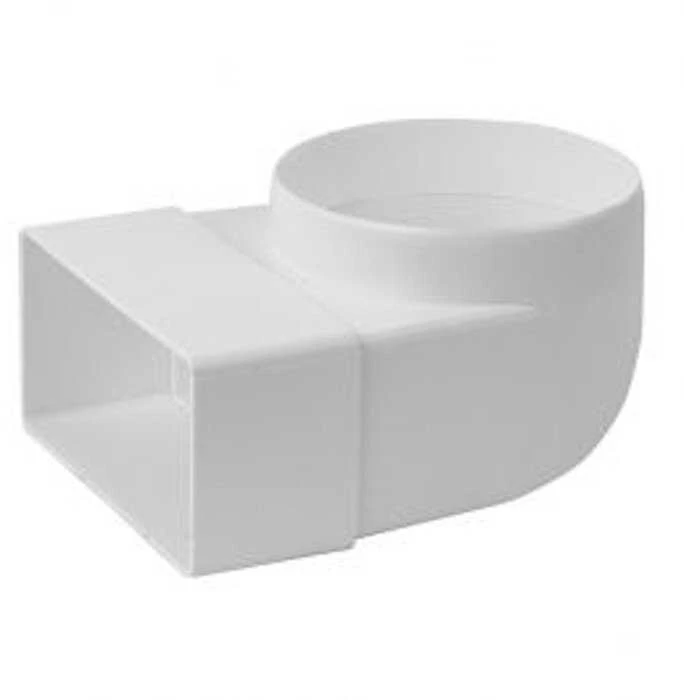 Ventiliacijos alkūnė EUROPLAST KLD 110 x 55mm D100 90°