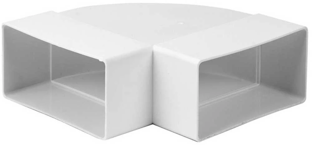 Ventiliacijos alkūnė EUROPLAST KLH, 110 x 55 mm, 90°