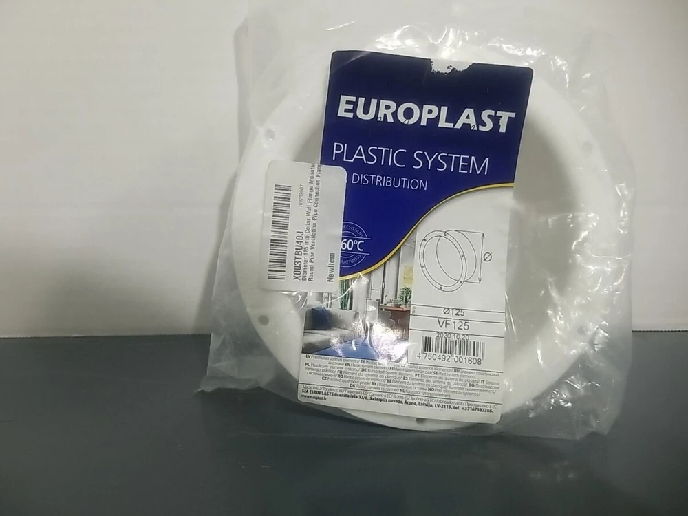 Ventiliacinis adapteris EUROPLAST VF125, D125