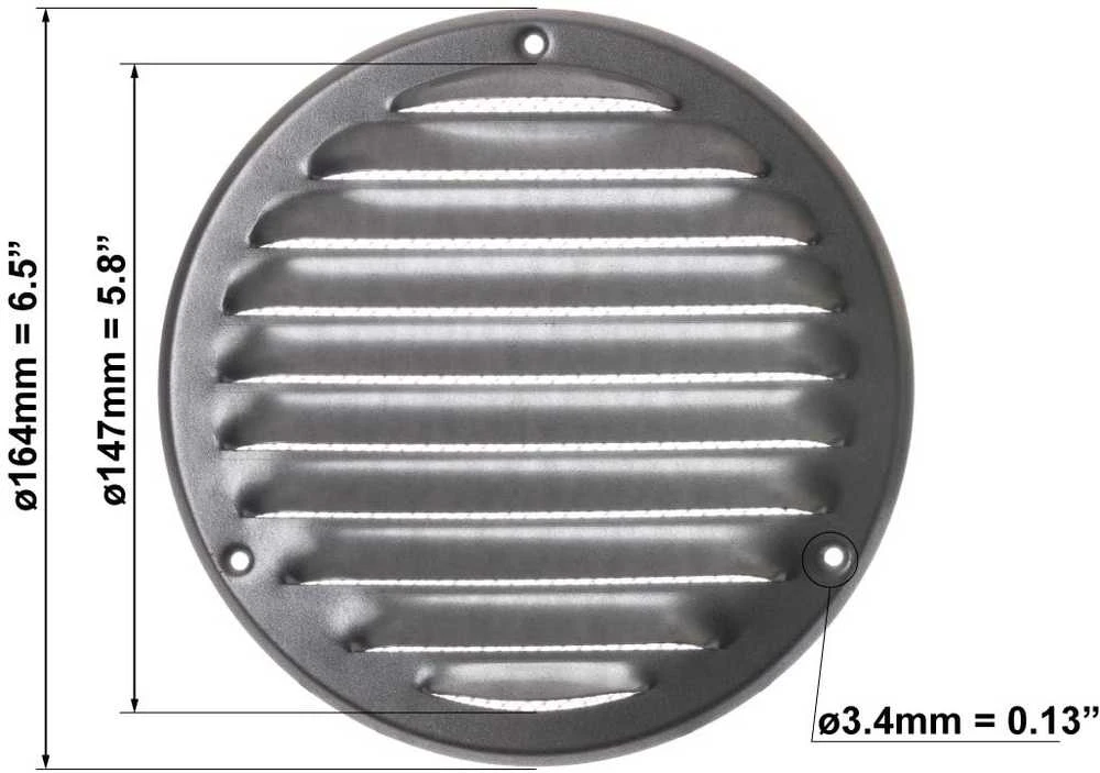 Ventiliacijos grotelės EUROPLAST MR125ZN, cinkuotos