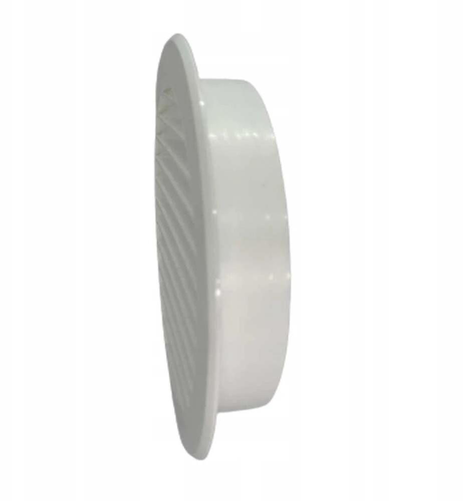 Plast. ventiliacijos grotelės EUROPLAST VR125, D125, baltos
