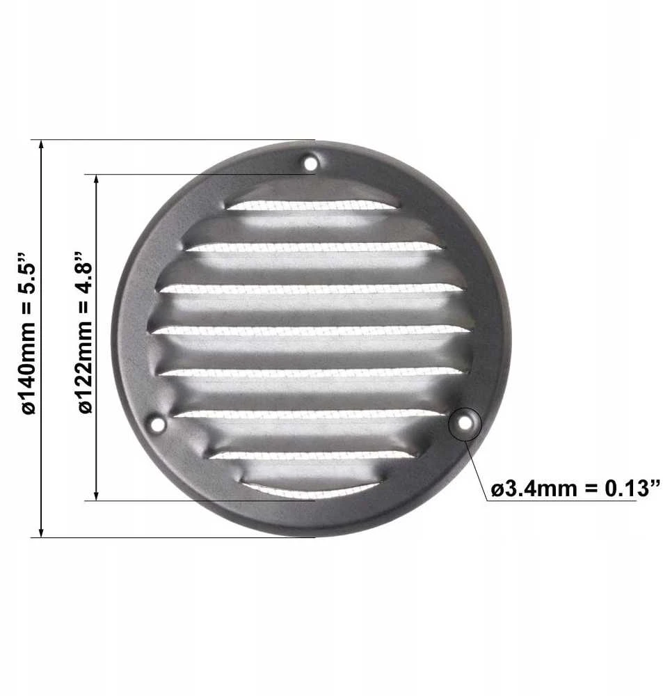 Ventiliacijos grotelės EUROPLAST MR100ZN, cinkuotos