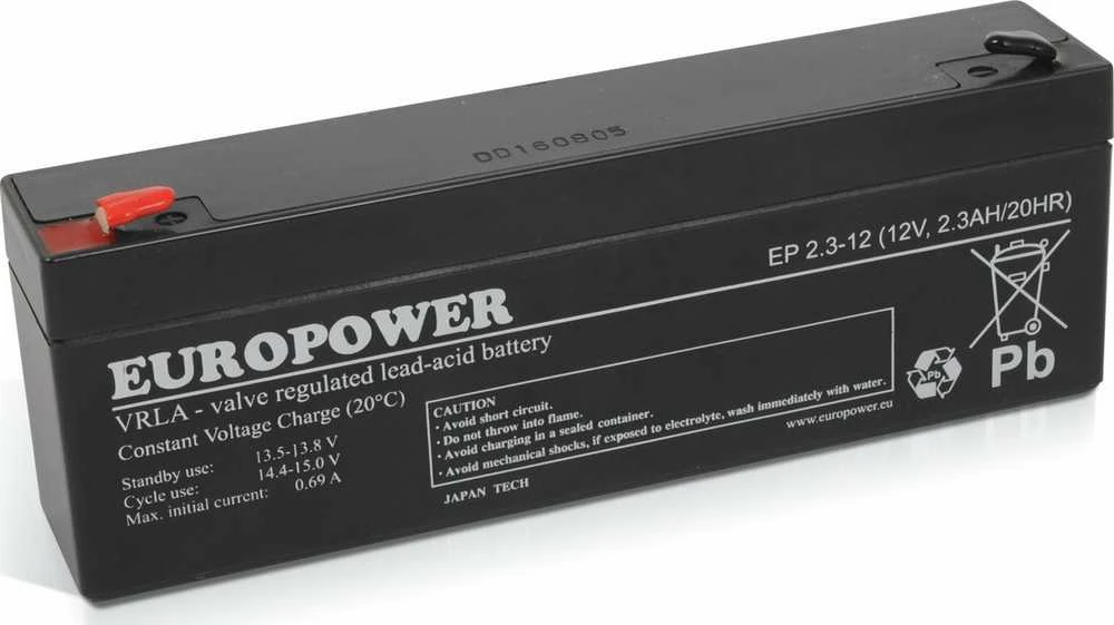 Europower EP 2.3-12 Akumuliatorius 2.3Ah, 12V