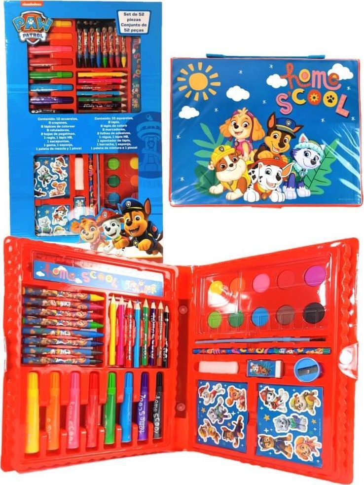 Kids Euroswan - Akcesoria licencyjne Euroswan Plastikinių kreidelių rinkinys dažų lipdukai Paw Patrol