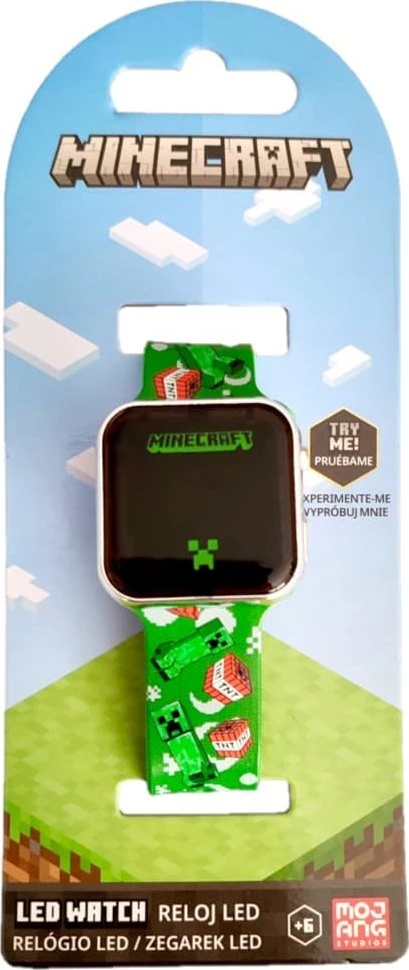 Kids Licensing Minecraft LED Laikrodis