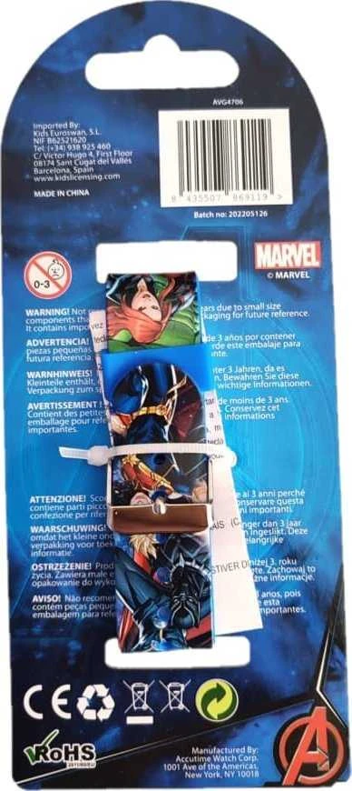Dėlionė Kids Euroswan Hiszpania „Avengers“ vedė laikrodį