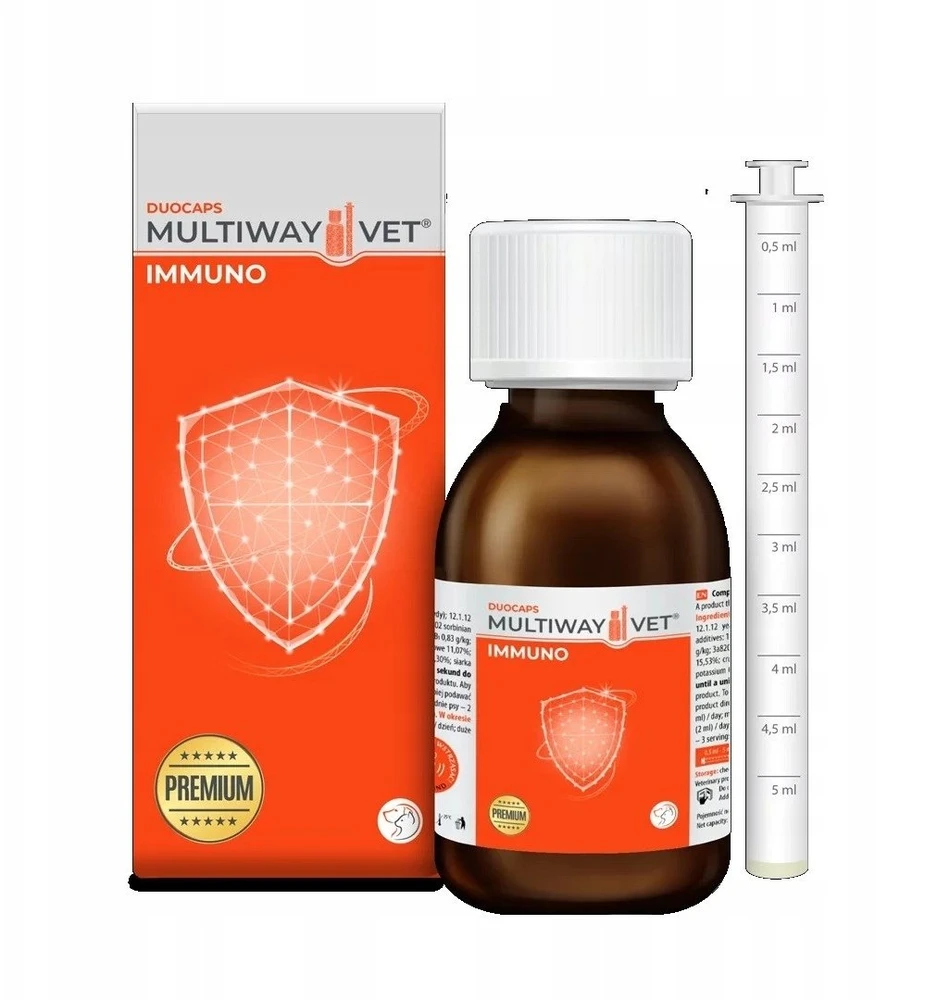 JM SANTE Multiway Vet® Duocaps Immuno – papildai šunims ir katėms – 90ml