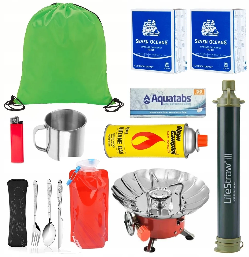 Evakuacinė kuprinė su įrangos rinkiniu „Viskas, ko jums reikia“, „Readypack X2“, raudona