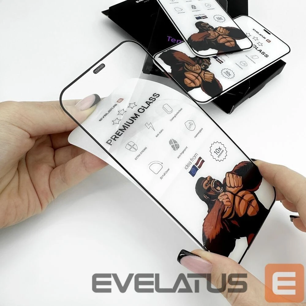 EVE iPhone 16 Pro Max Corning Gorilla Glass antistatinis 3D pilnas dėklas
