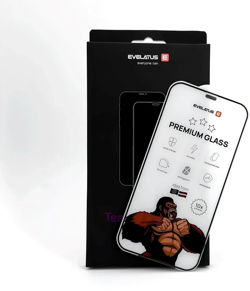EVE iPhone 16 Pro Max Corning Gorilla Glass antistatinis 3D pilnas dėklas