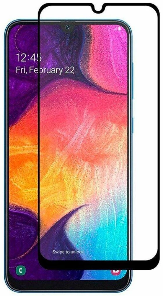 Evelatus Apsauginis stiklas Samsung Galaxy A20/A30s/A50/A50s 2.5D Full Cover Japan Glue Glass Anti-Static (SA30SBFFGTG)