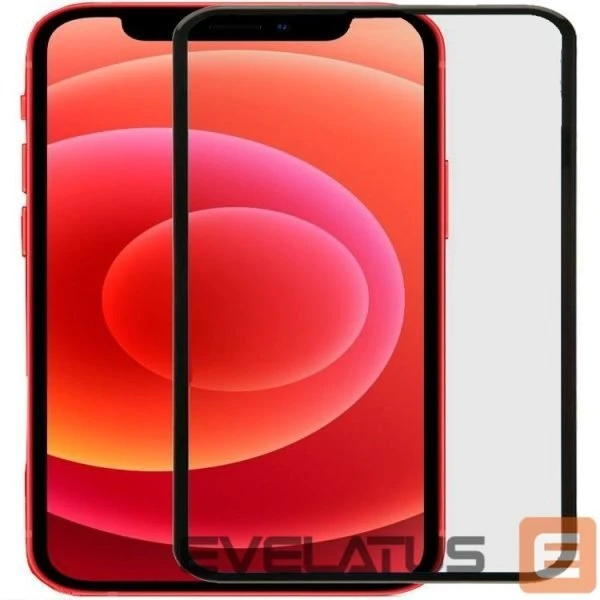 Evelatus Apsauginis stiklas Apple iPhone 12 Mini 5.4'' 2.5D Full Cover Szkło klej japoński Anti-Static Ilike9998