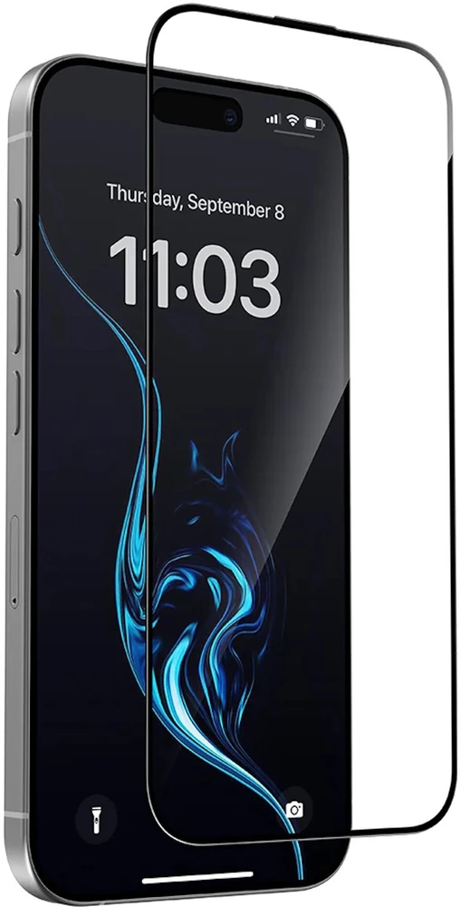 Evelatus Apsauginis stiklas Apple iPhone 16 Plus Rubber Anti-Broken 3D Glass Full Cover Japan Glue Anti-Static Juodas (EVEAP16PPLRG)